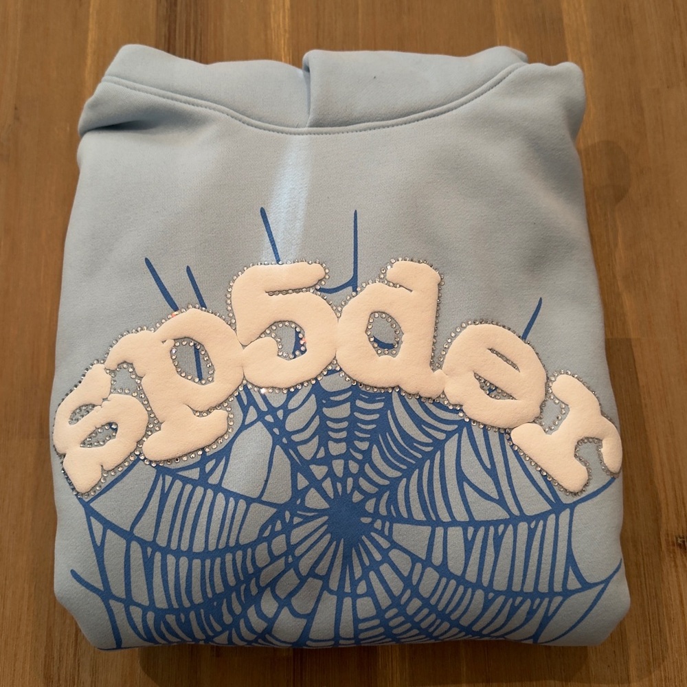 Blue Spider Graphic Hoodie